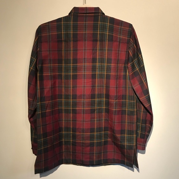 Lauren Ralph Lauren burgundy plaid jacket zip up - Picture 6 of 8